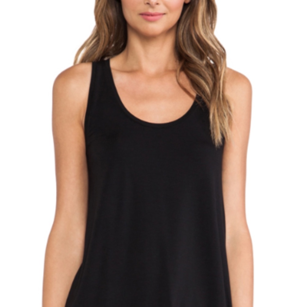 Vince drape hem tank